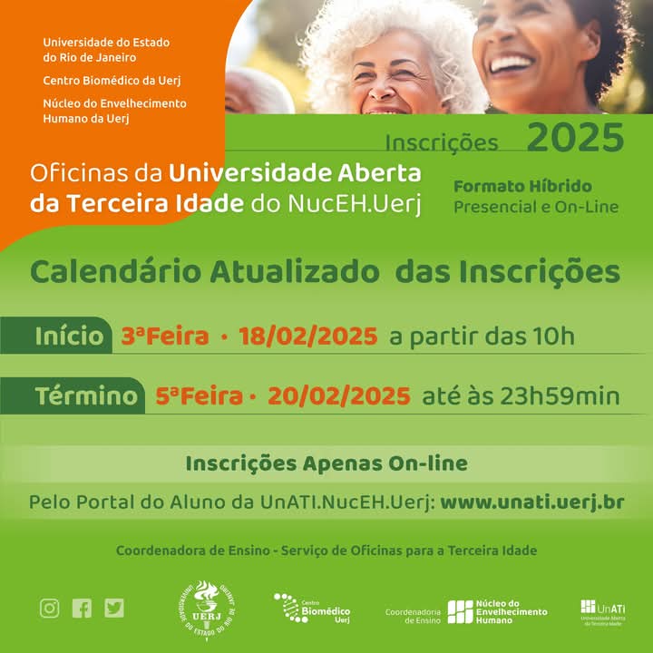Banner de Inscrições da UnATI
